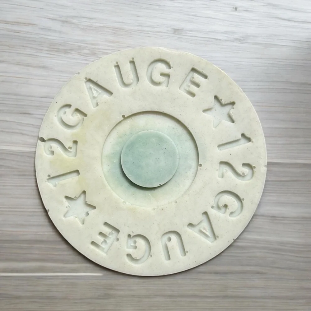 Vanilla rum 12 gauge bullet handmade soap 3x3 inch & 5oz donkey milk base